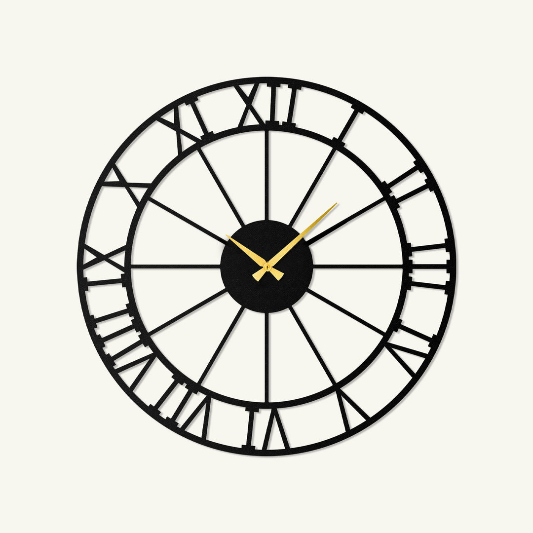 Analog metal duvar saati