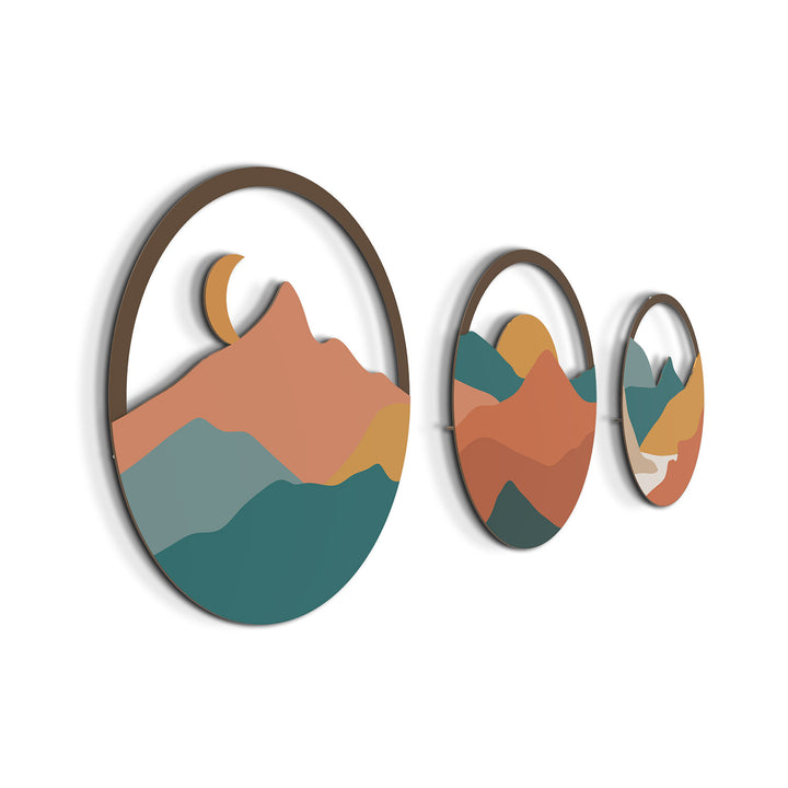 The Horizon 3'lü Set Metal Tablo - APT833