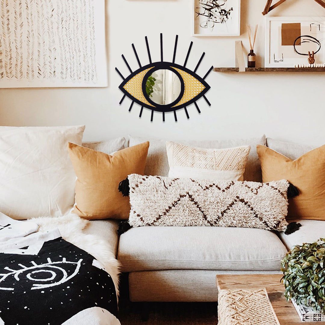 Hazeranlı Göz Ayna Dekoratif Duvar Aynası Modelleri