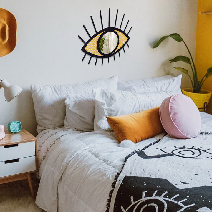 Hazeranlı Göz Ayna Dekoratif Duvar Aynası Modelleri