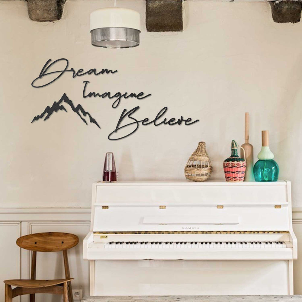 Dream & Imagine & Believe Modern Yatak Odası Dekorasyonu Ürünleri