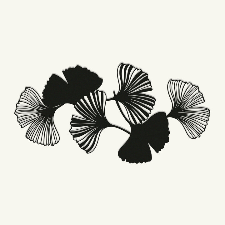 Ginkgo Yapraklar Modern Salon Duvar Dekorasyonu Modelleri