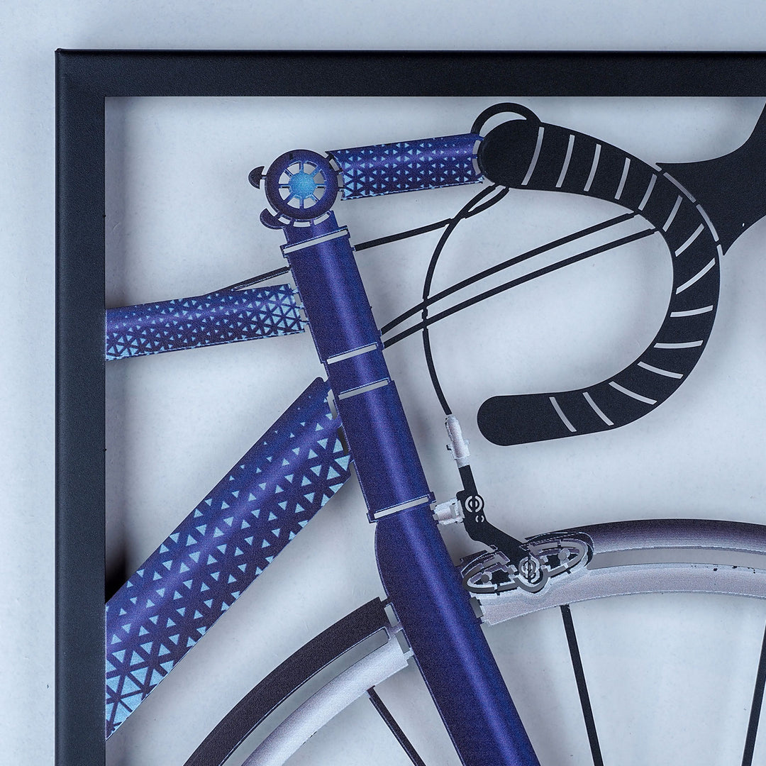 Bicycle Wheel Colored Metal Wall Art - APT216
