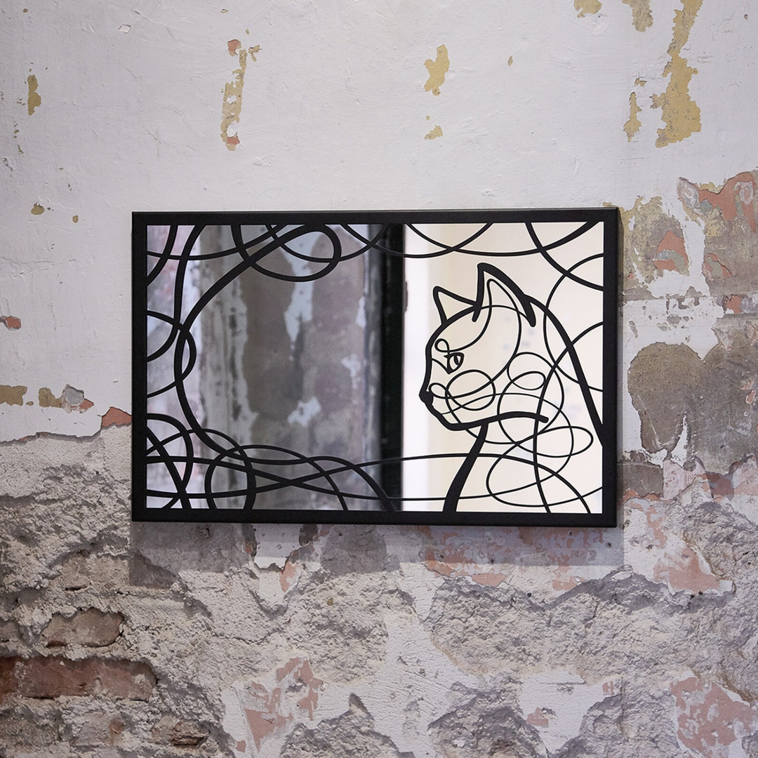 Face to Face Aynalı Metal Tablo - APA060 - FIRSAT