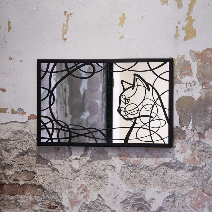 Face to Face Aynalı Metal Tablo - APA060 - FIRSAT