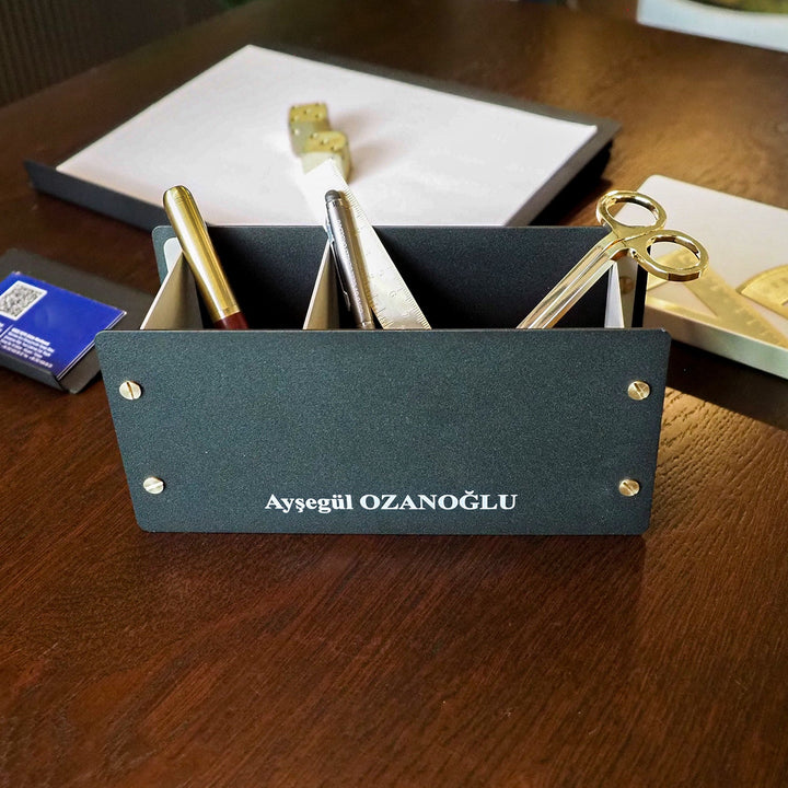 Kişiye Özel Mir Metal Masaüstü Kalemliği - APH243