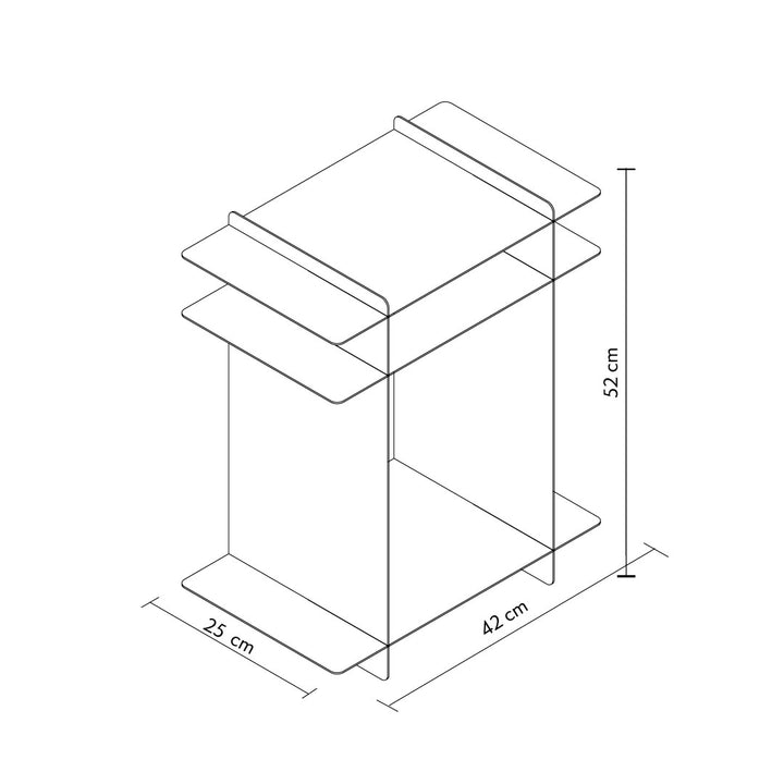 Grid Metal Yan Sehpa - APM001