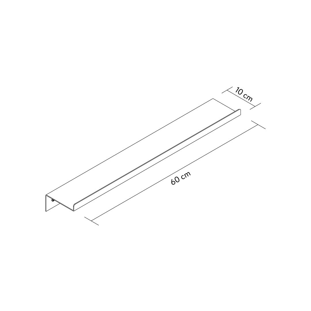 Lines 2'li Set Metal Dekoratif Duvar Rafı - APM011