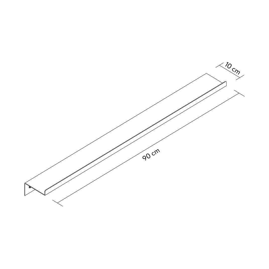Lines 2'li Set Metal Dekoratif Duvar Rafı - APM011