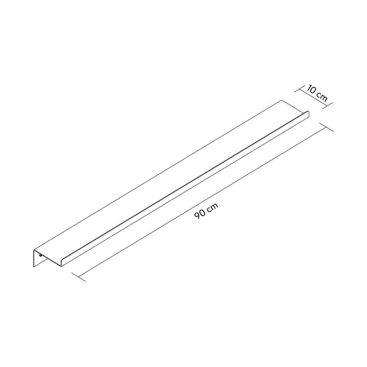 Lines 2'li Set Metal Dekoratif Duvar Rafı - APM011