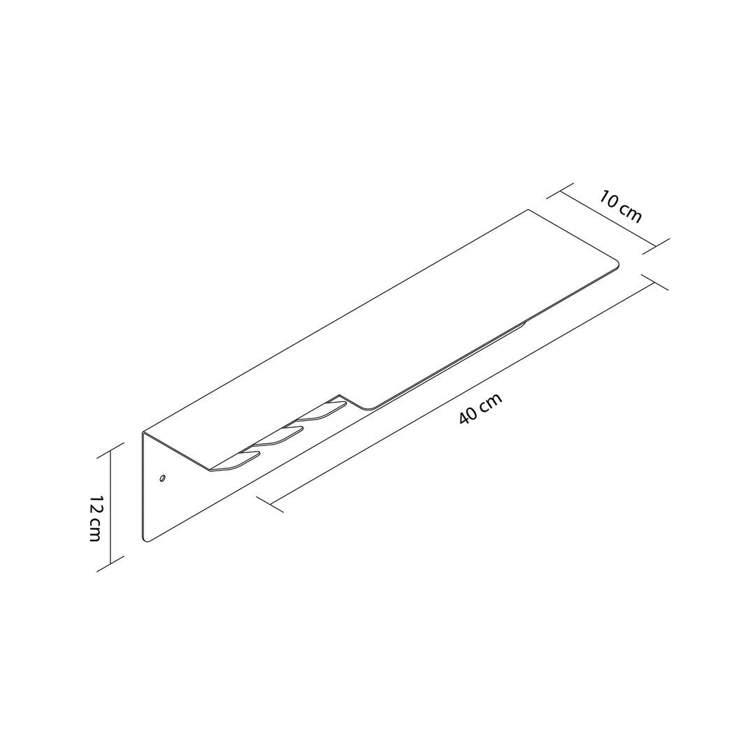 Slate Metal Duvar Rafı & Askı - APM017
