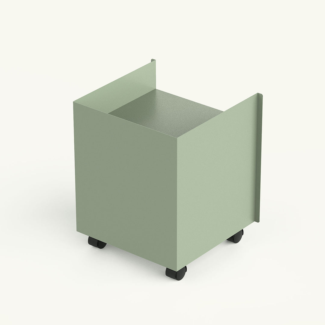Cube Tekerlekli Metal Komodin / Yan Sehpa - APM008