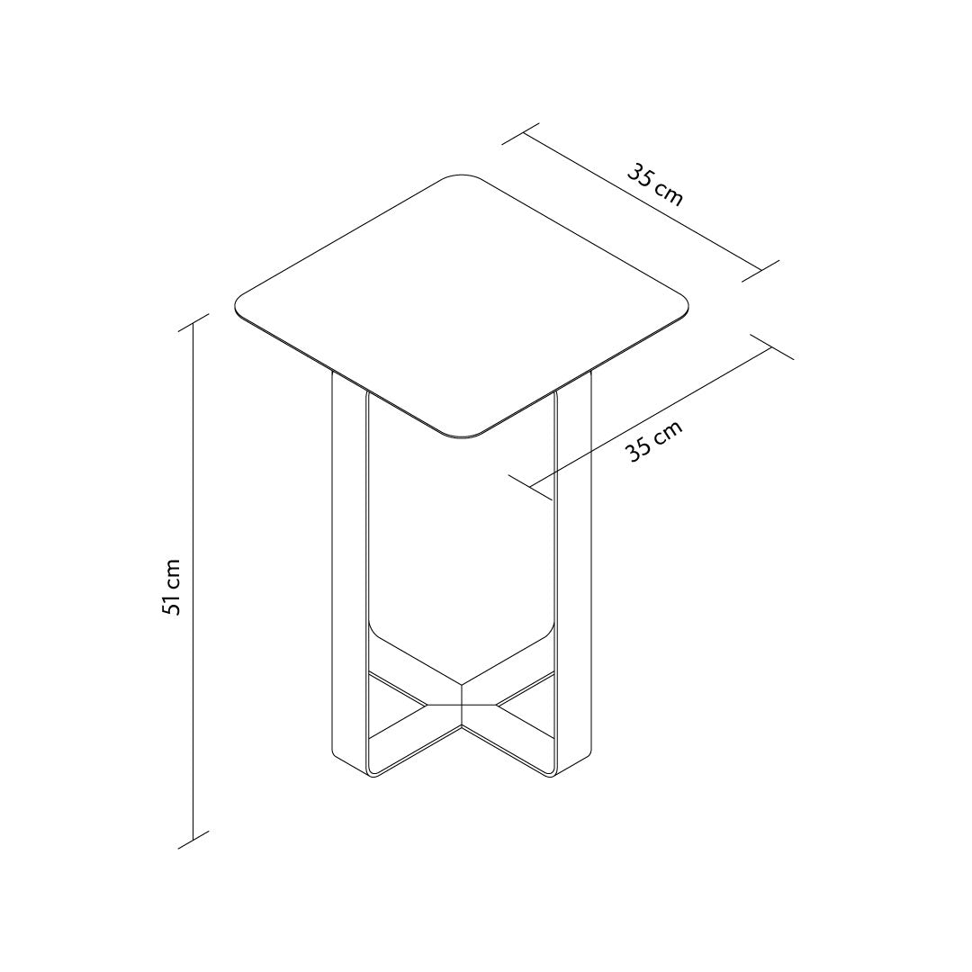 Frame 2'li Set Metal Sehpa - APM012
