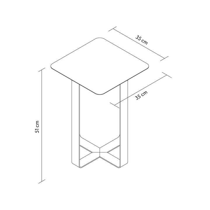 Frame 2'li Set Metal Sehpa - APM012