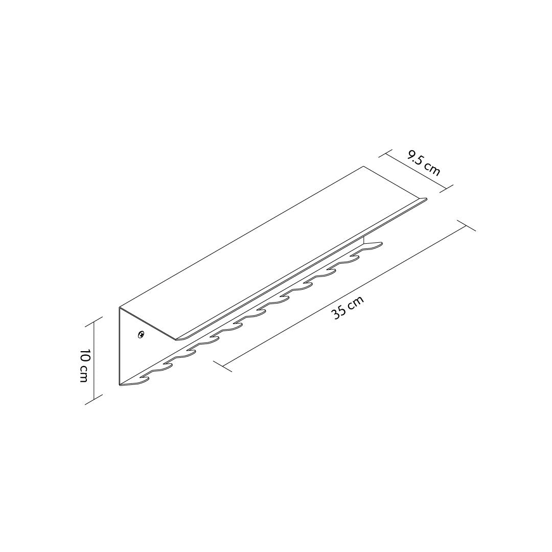 Hub Metal Duvar Rafı & Askı - APM015