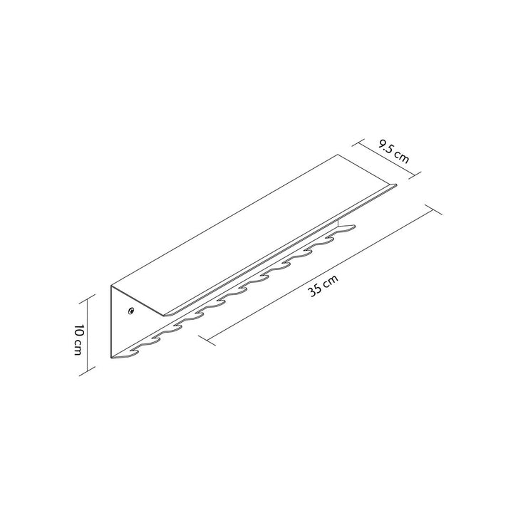 Hub Metal Duvar Rafı & Askı - APM015