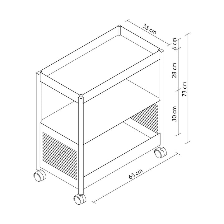 Move L Metal Servis Arabası - APM024