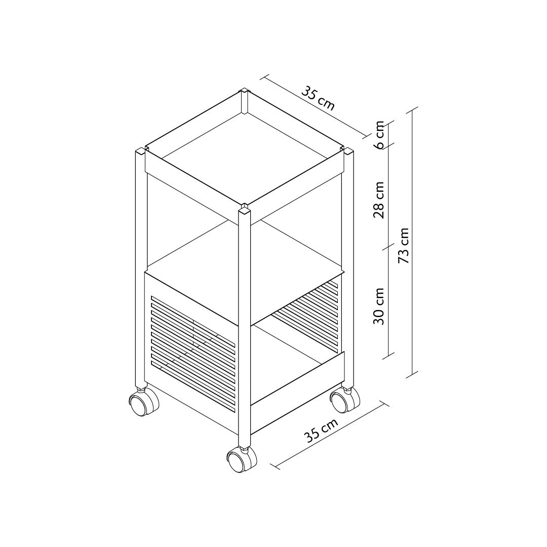 Move M Metal Servis Arabası - APM024