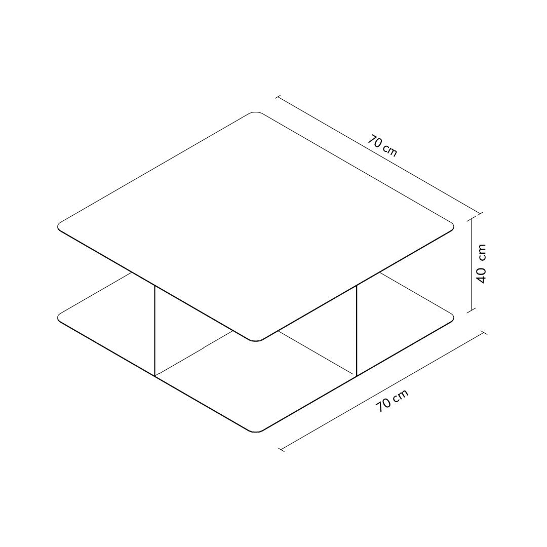 Glide Metal Orta Sehpa - APM028