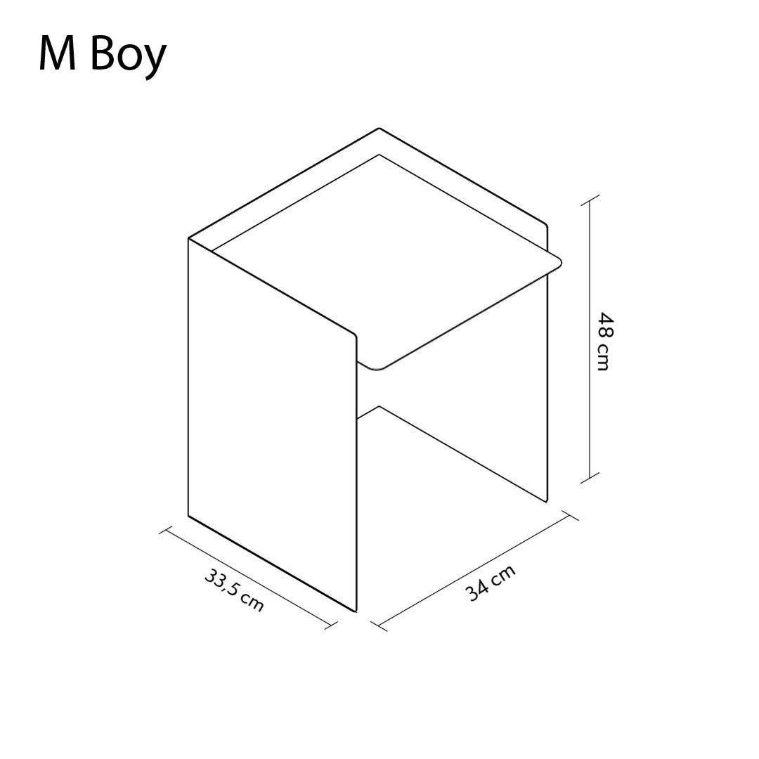 Cube 3'lü Set Metal Zigon Sehpa - APM042