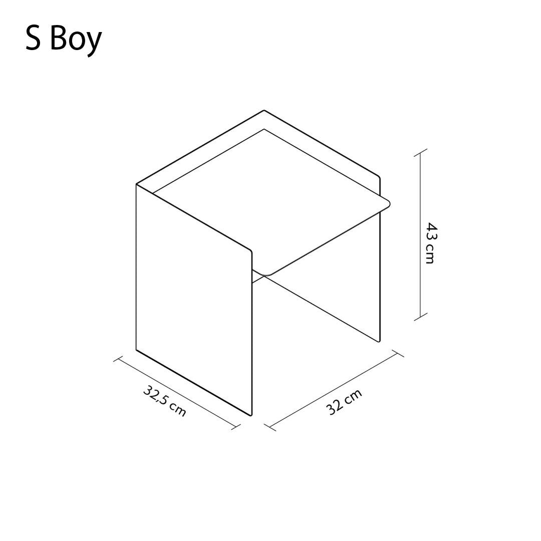 Cube 3'lü Set Metal Zigon Sehpa - APM042