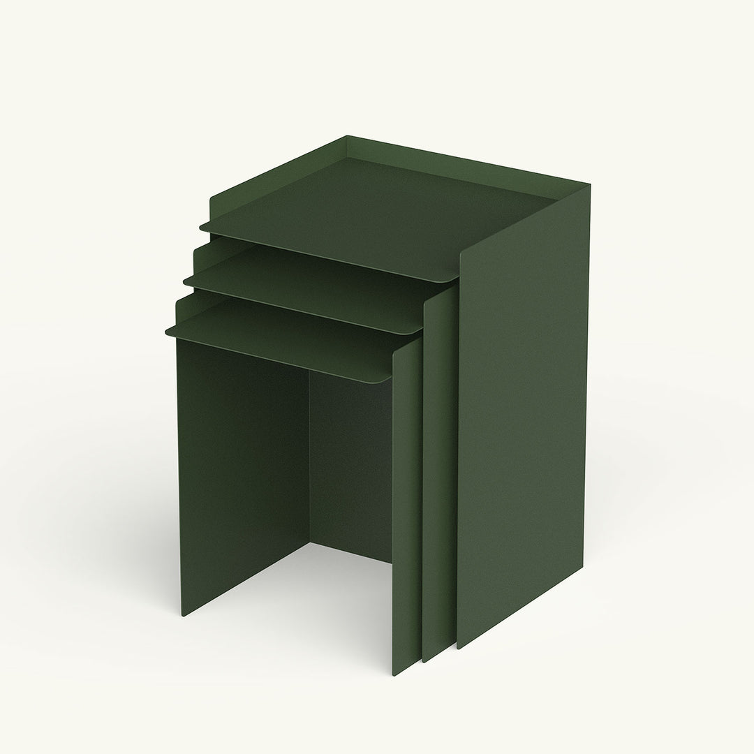 Cube 3'lü Set Metal Zigon Sehpa - APM042
