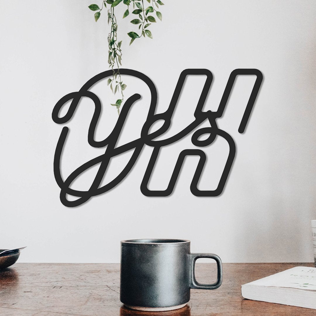OH - YES Dekoratif Duvar Yazısı Modelleri