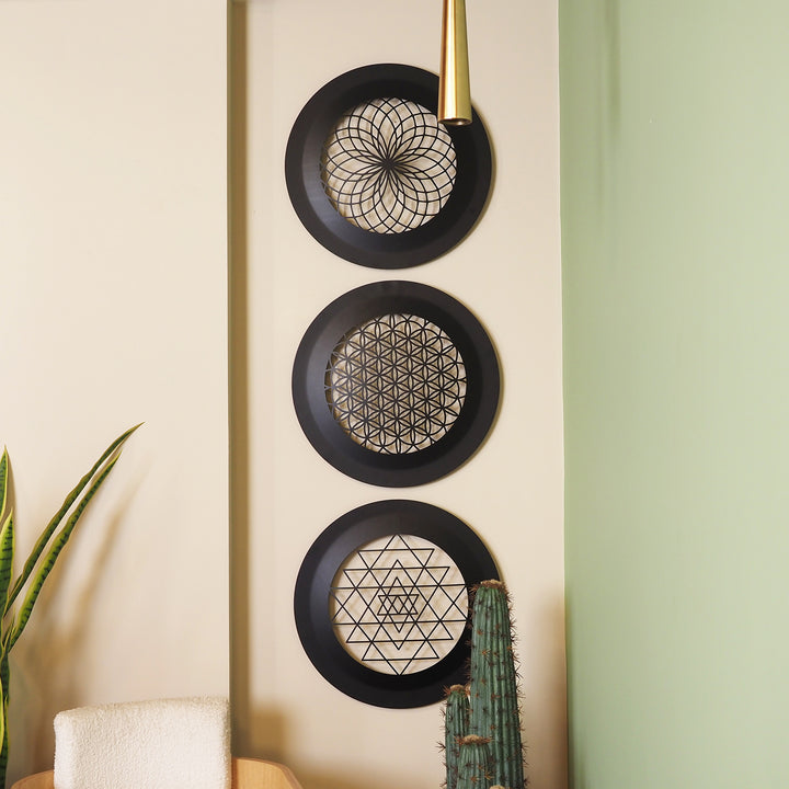 Sacred Geometry Metal Duvar Tablosu