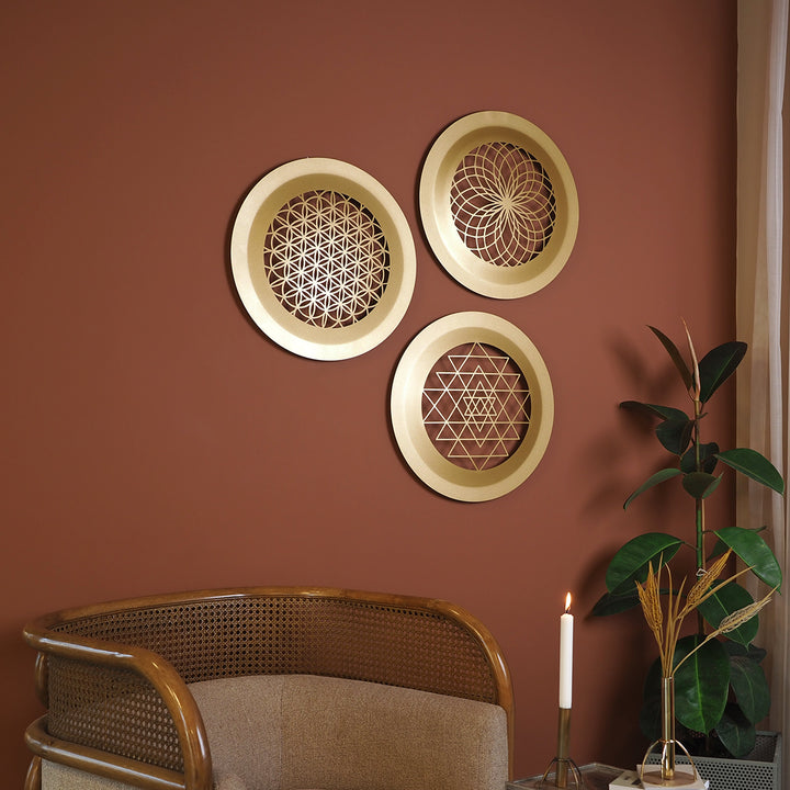 Sacred Geometry Metal Duvar Tablosu