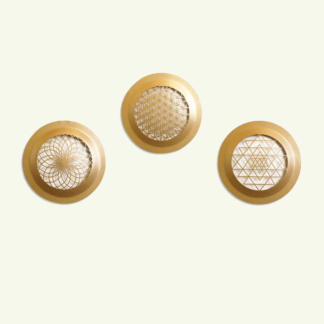Sacred Geometry Metal Duvar Tablosu