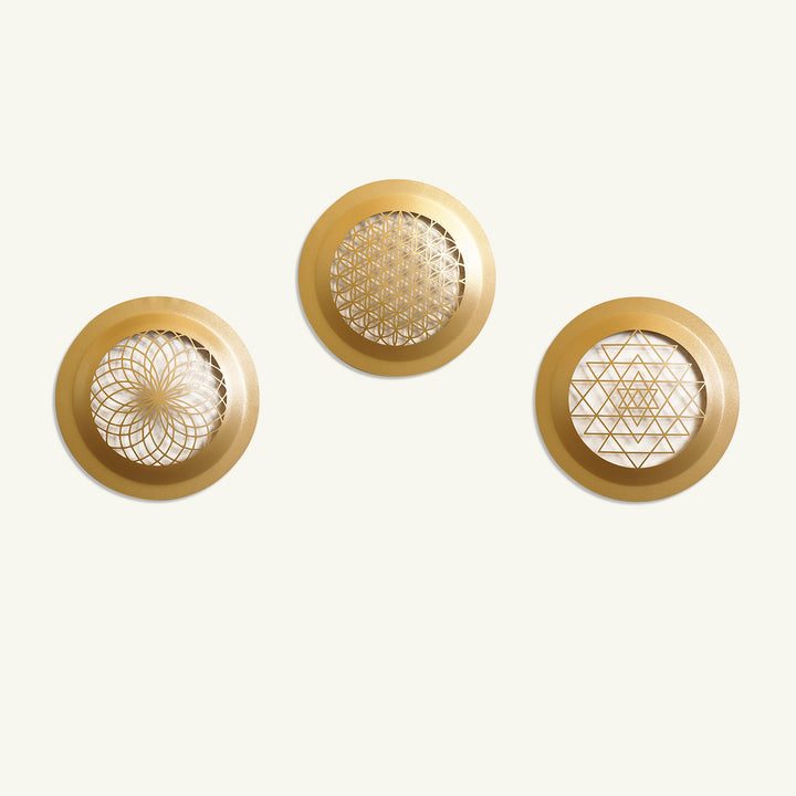 Sacred Geometry Metal Duvar Tablosu