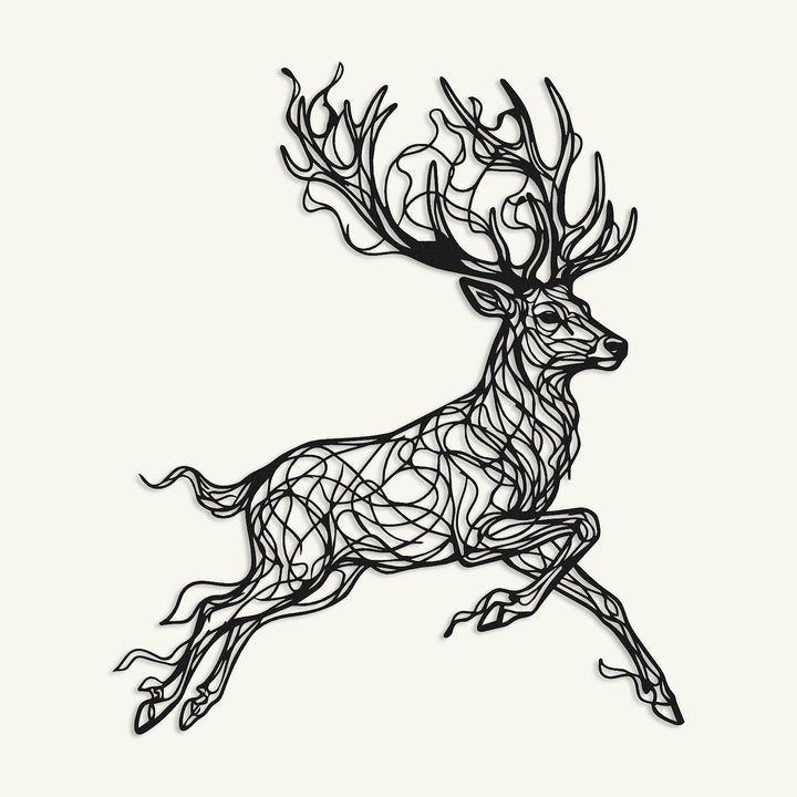Nordic Deer Line Art - APT847