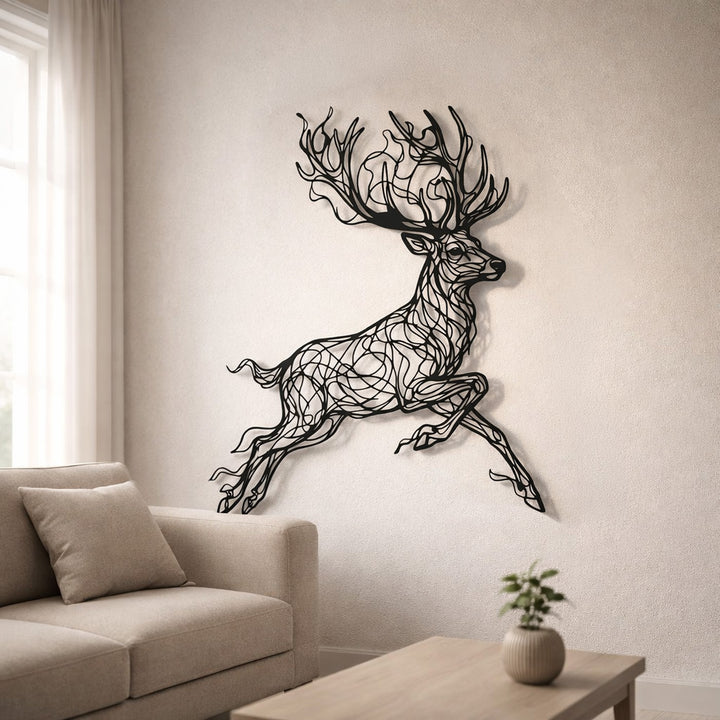 Nordic Deer Line Art - APT847