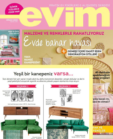 artepera evim dergisi nisan ayı