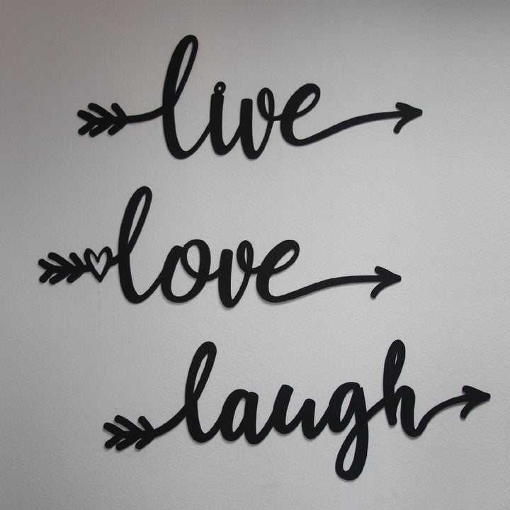 Live Love Laugh Metal Wall Art - APT368