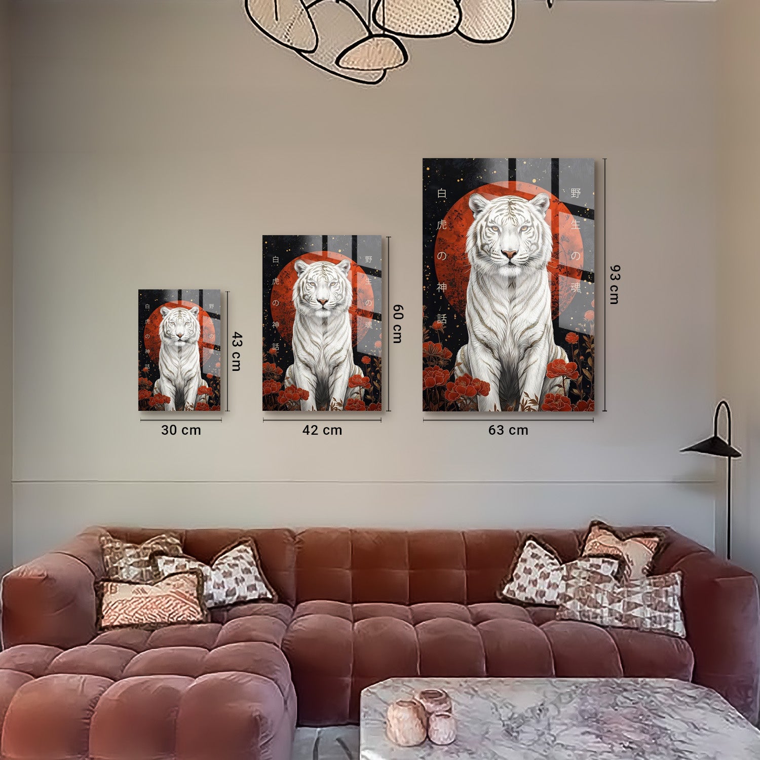 Legend of the White Tiger Temalı Cam Tablo – Artepera