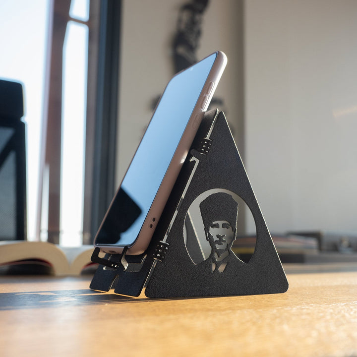 Atatürk Telefon Standı Masaüstü Metal Dekor - APH193