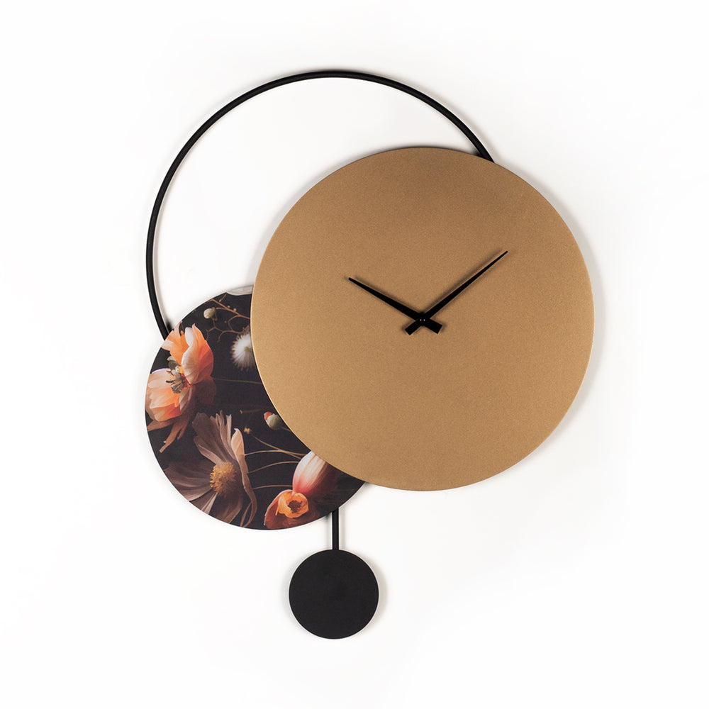 Floransa metal duvar saati