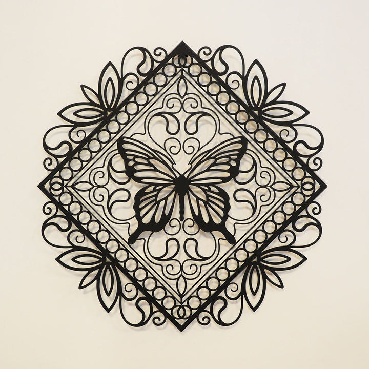 Lacy Butterfly Metal Wall Art - APT574