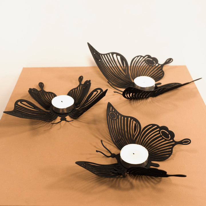 Papilio 3'lü Tealight Set Masaüstü Aksesuar Modelleri