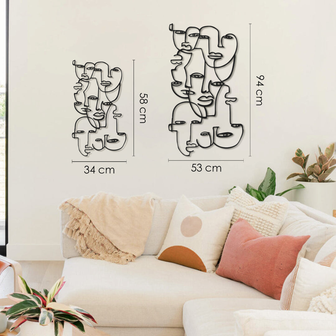 Picasso Yüzler Metal Tablo - APT720