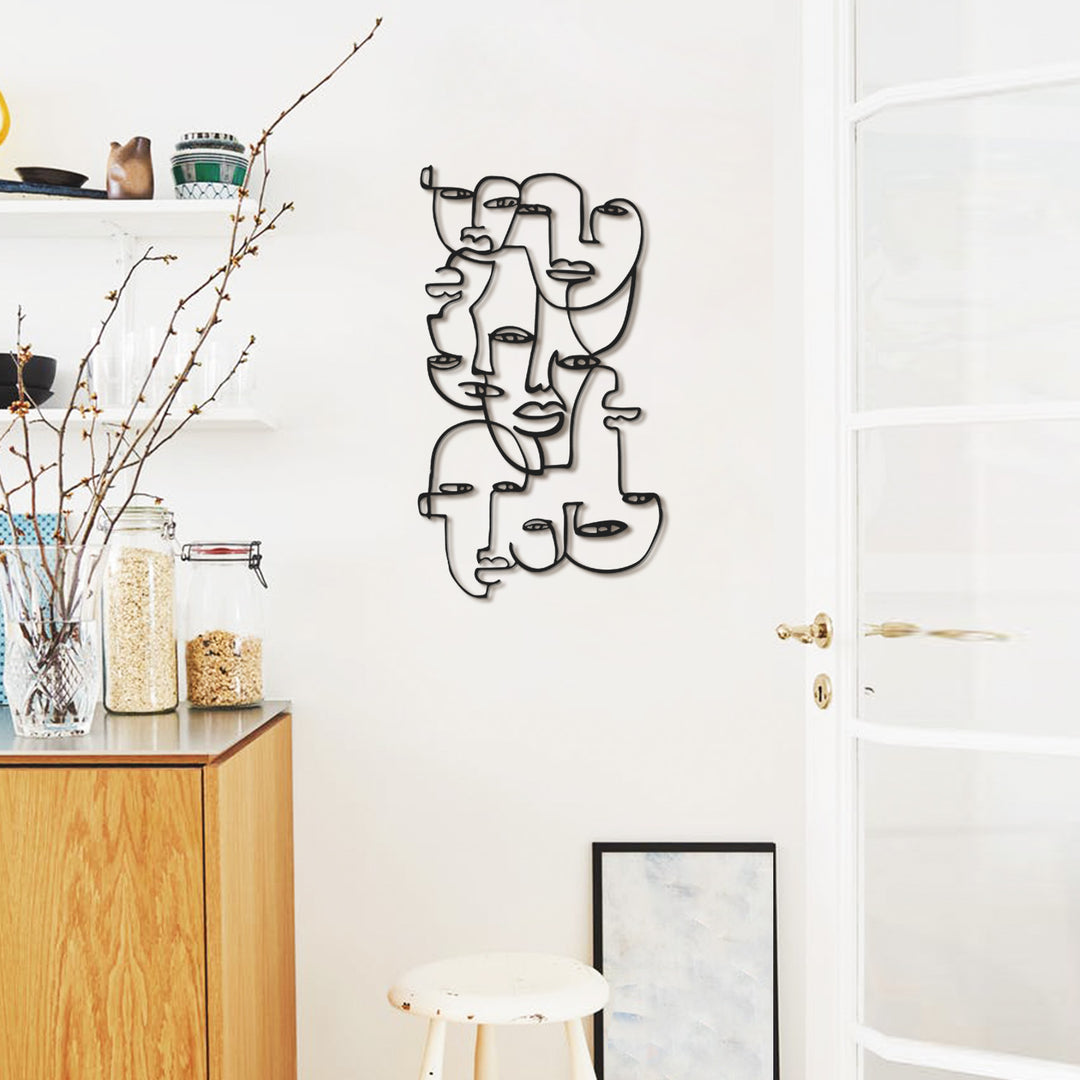 Picasso Yüzler Metal Tablo - APT720