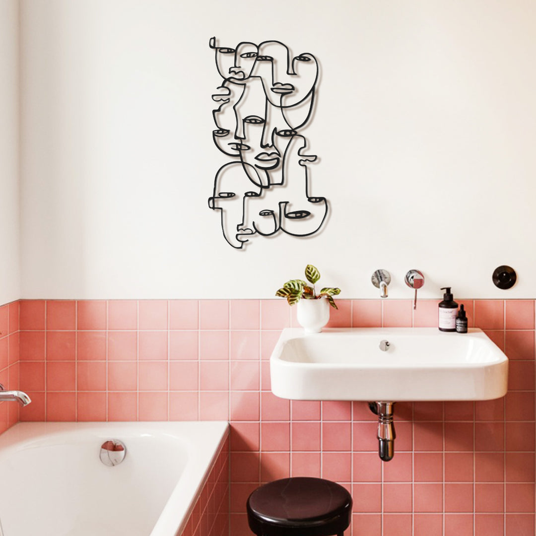 Picasso Yüzler Metal Tablo - APT720