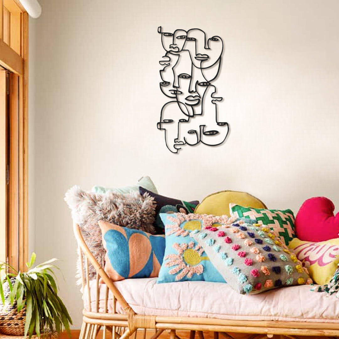 Picasso Yüzler Metal Tablo - APT720