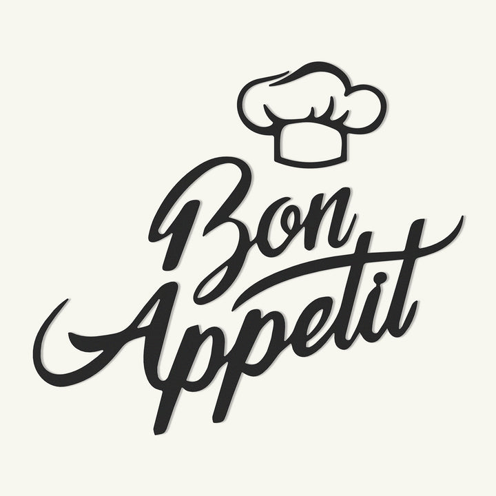 Bon Appetit Dekoratif Duvar Yazısı Modelleri