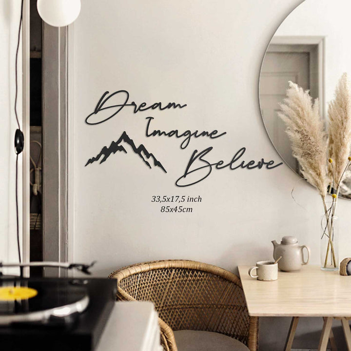 Dream & Imagine & Believe Modern Yatak Odası Dekorasyonu Ürünleri