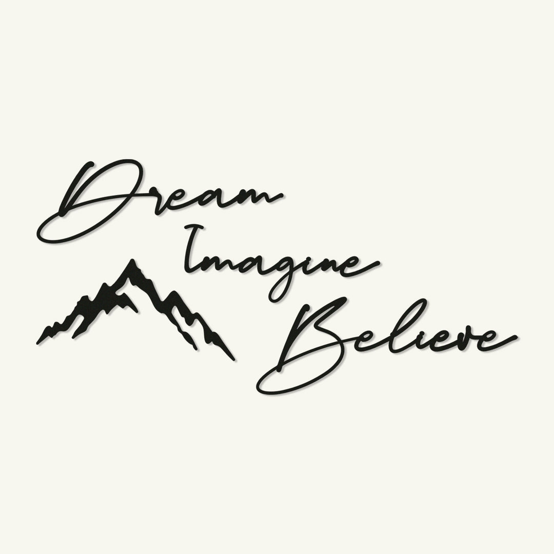 Dream & Imagine & Believe Modern Yatak Odası Dekorasyonu Ürünleri