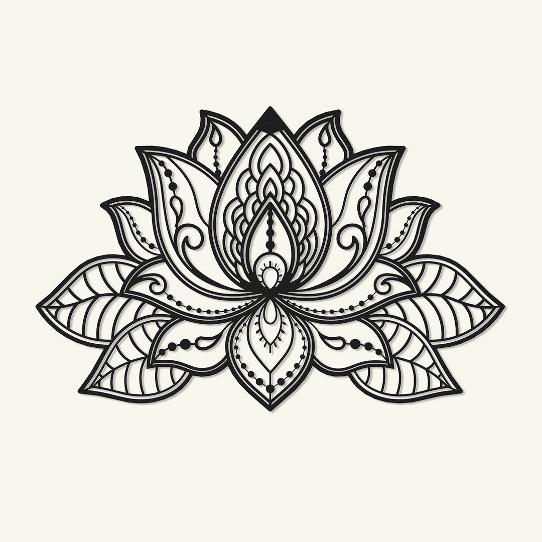 Lotus Mandala Metal Wall Art – Artepera