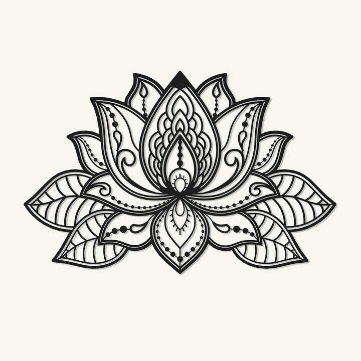 3D Lotus Mandala Dekoratif Duvar Tablo Modelleri