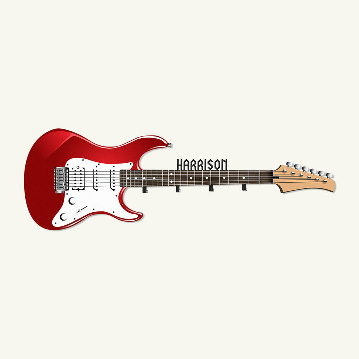 Kişiye Özel Elektro Gitar Duvar Askılığı Genç Odası Duvar Dekorasyonu ve Saatleri